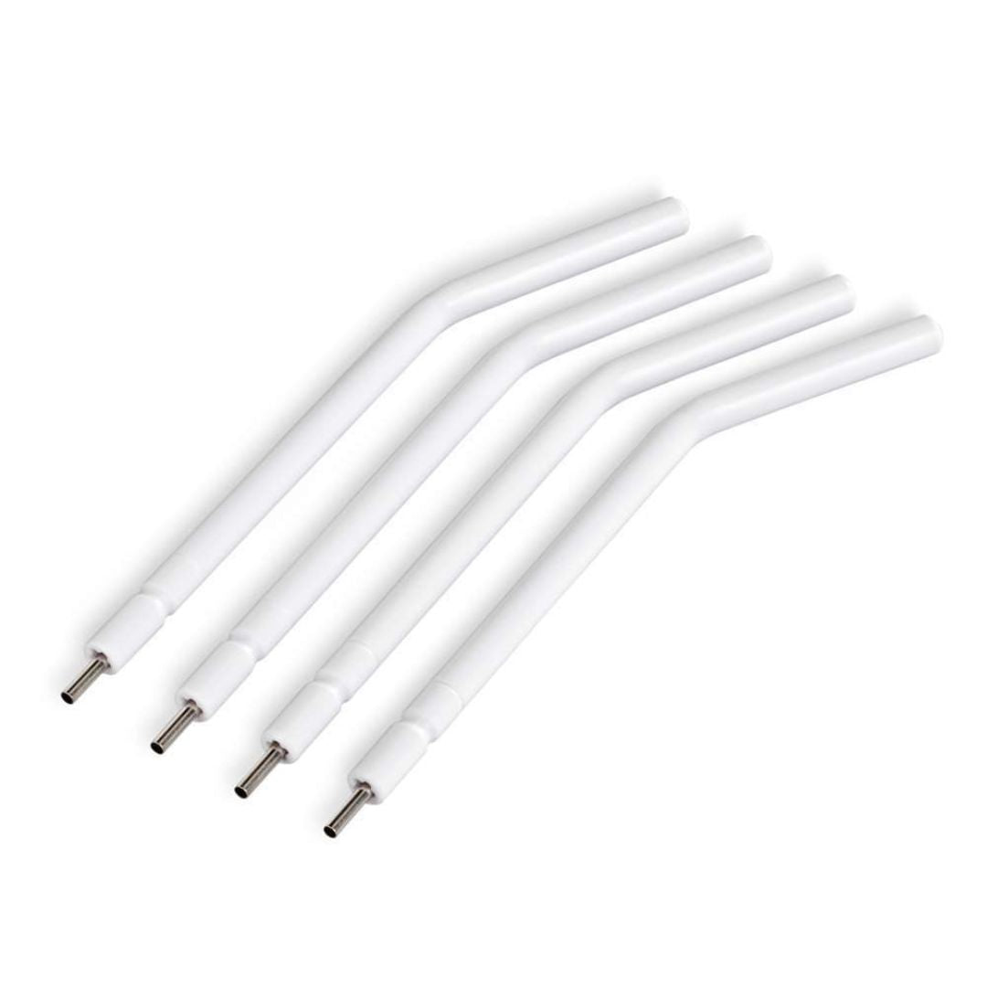 Quick Tips Disposable Metal Air Water Syringe Tips White by MARK3 are Adec Style Tips that eliminates the risk of cross-contamination, reduces sterilization time and risk of moisture damage during procedures.