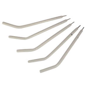 Quick Tips Disposable Metal Air Water Syringe Tips White by MARK3 are Adec Style Tips that eliminates the risk of cross-contamination, reduces sterilization time and risk of moisture damage during procedures.